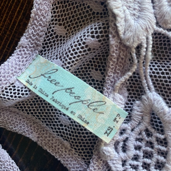 SOLD—Free People Handkerchief Lilac Flowy Top - Picture 6 of 8